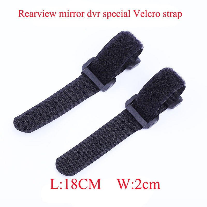 Rearview mirror DVR Velcro fixing strap, durable and not easy to break, suitable for rearview mirror driving recorder strap 2pcs
