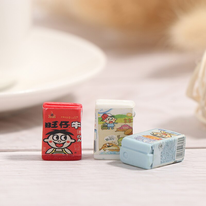 5pz casa Delle Bambole in Miniatura di Latte per il mini Bambola Giochi con il Cibo per Bambini Accessori per la Cucina per La Casa Delle Bambole Decalcomanie nuovo