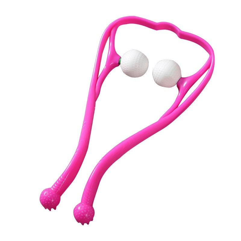 Herramienta de masaje para cuello, rodillo de mano para aliviar la presión, masajeador para cuello y hombros, punto de disparo Dual