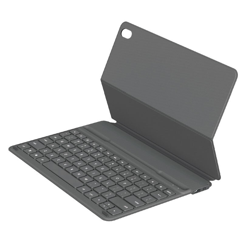 Dfh aimo amork för original huawei mediapad  m6 10.8 ' fodral tangentbord bluetooth läder stativ flip cover gratis språk klistermärke