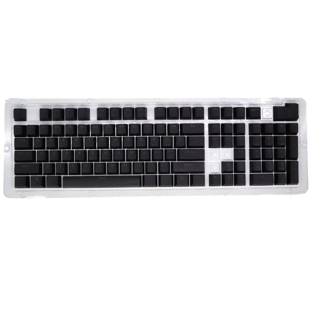 104pcs Universal Mechanical Keyboard Keycaps Ergonomic Blank Keycaps For Cherry MX Mechanical Keyboard Replacement Backlit Key