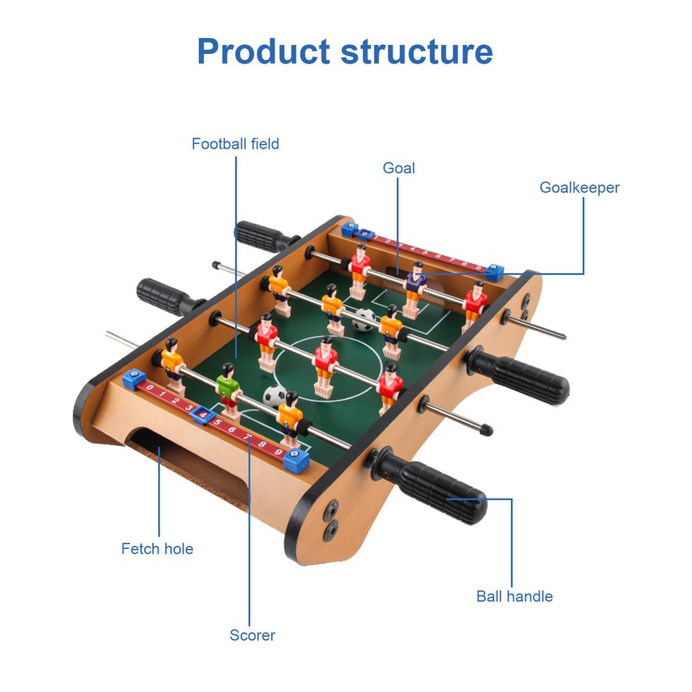 Foosball Tabletop Game Mini Tabletop Foosball Portable Table Football Game Set Indoor Tabletop Soccer Game Toy for Kids