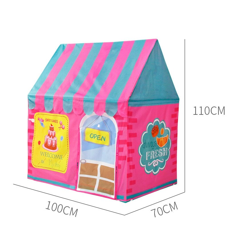 Kid Play Tent bambini Playhouse Indoor Outdoor Toy Play House for Boy Girl perfetto per regalo di compleanno (rosa)