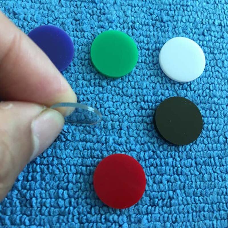 Coussin de queue de billard en acrylique coloré, 3 pièces, 14mm, noir américain