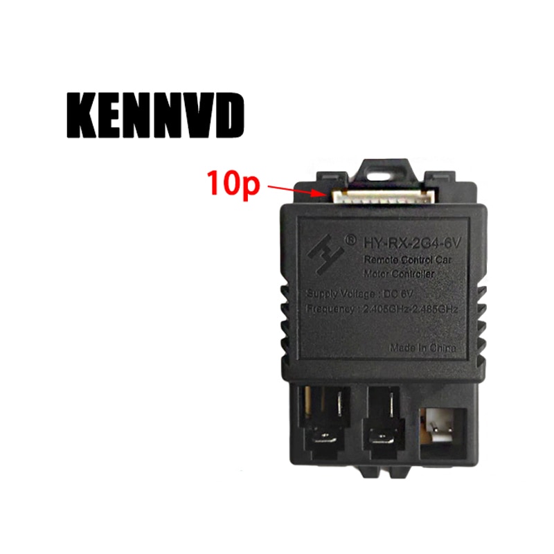 JR-RX-6VChildren-control remoto o receptor bluetooth para coche eléctrico, controlador de arranque suave, 2,4G, JR-RX-6V, 10 pines, 7 pines, 3 pines