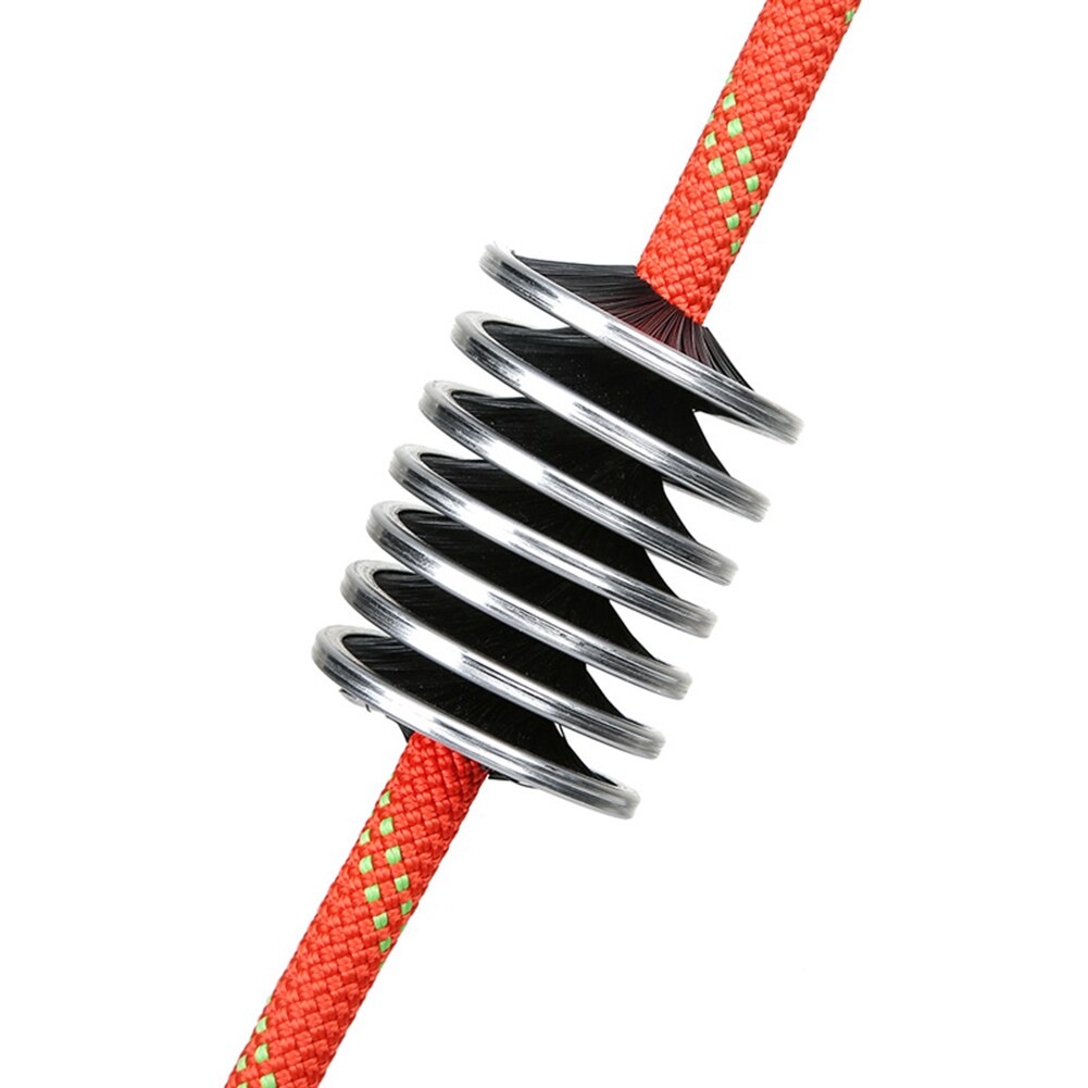 Cepillo de limpieza portátil para escalada en roca, herramienta de limpieza de cuerda de rescate para escalada