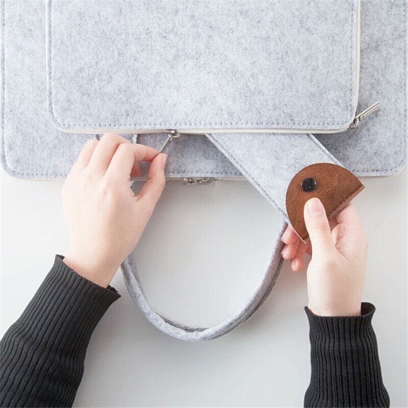 1 Pc Simple Solid Color Felt Pencil Case School Supplies Cute Pen Case Stationery Portable Pencil case Pencil Bag