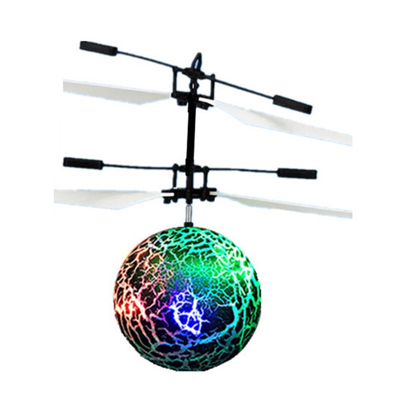 Bambini RC Flying Ball Led palline di volo luminose aerei elettronici a infrarossi giocattoli telecomandati per bambini che rilevano elicottero