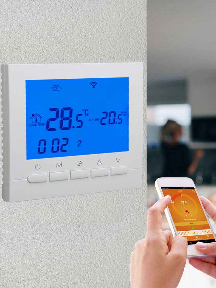 Beok Wifi inteligente controlador de temperatura de Gas de caldera habitación calefacción por suelo radiante termostato programable pantalla LCD BOT313WIFI