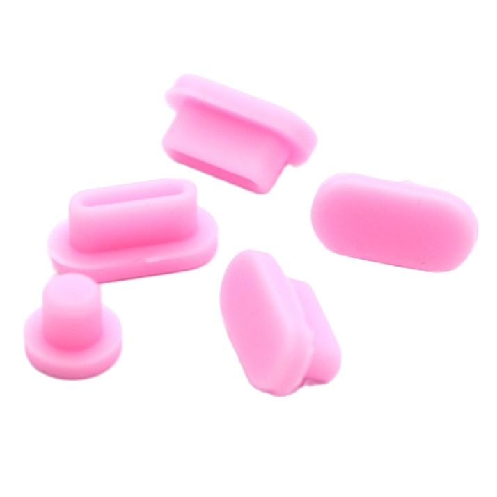 5Pcs/L Silicon Usb-poorten Dust Plug Voor Macbook Air 13 M1 Chip A2337 Dust Plug Silicon anti-Dust Plug Stopper 2 Tas