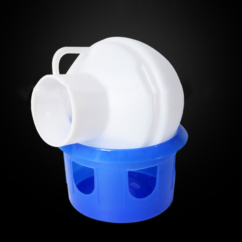 Bebedero automático para palomas para pájaros, bebedero portátil con mango, plástico duradero, fácil de llenar, botella de agua