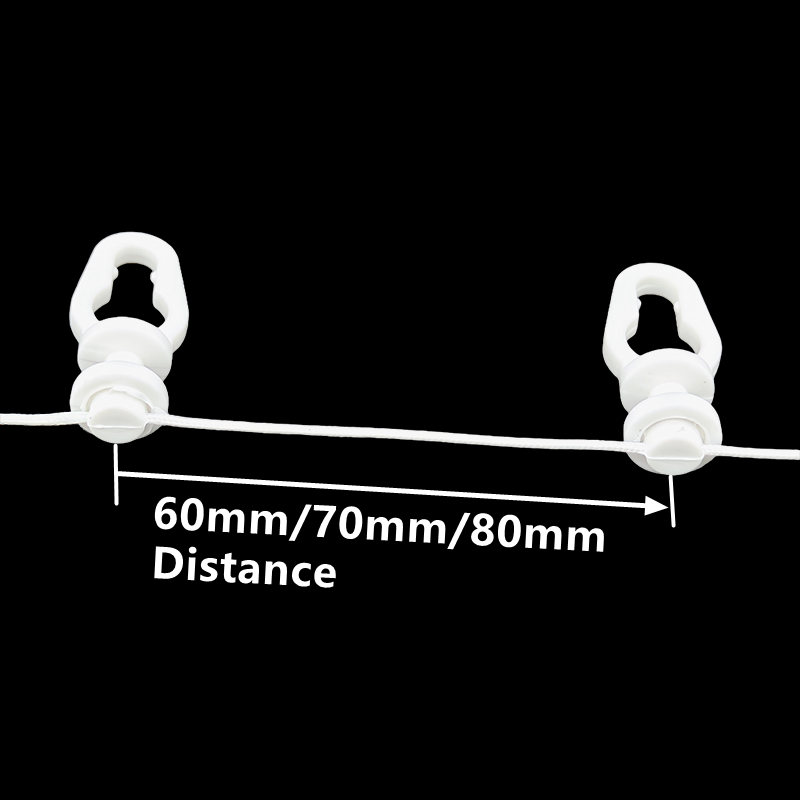 Ripple Fold Slider silent Curtain Track S Wave Fold Curtain Runner: Red / 103-190cm