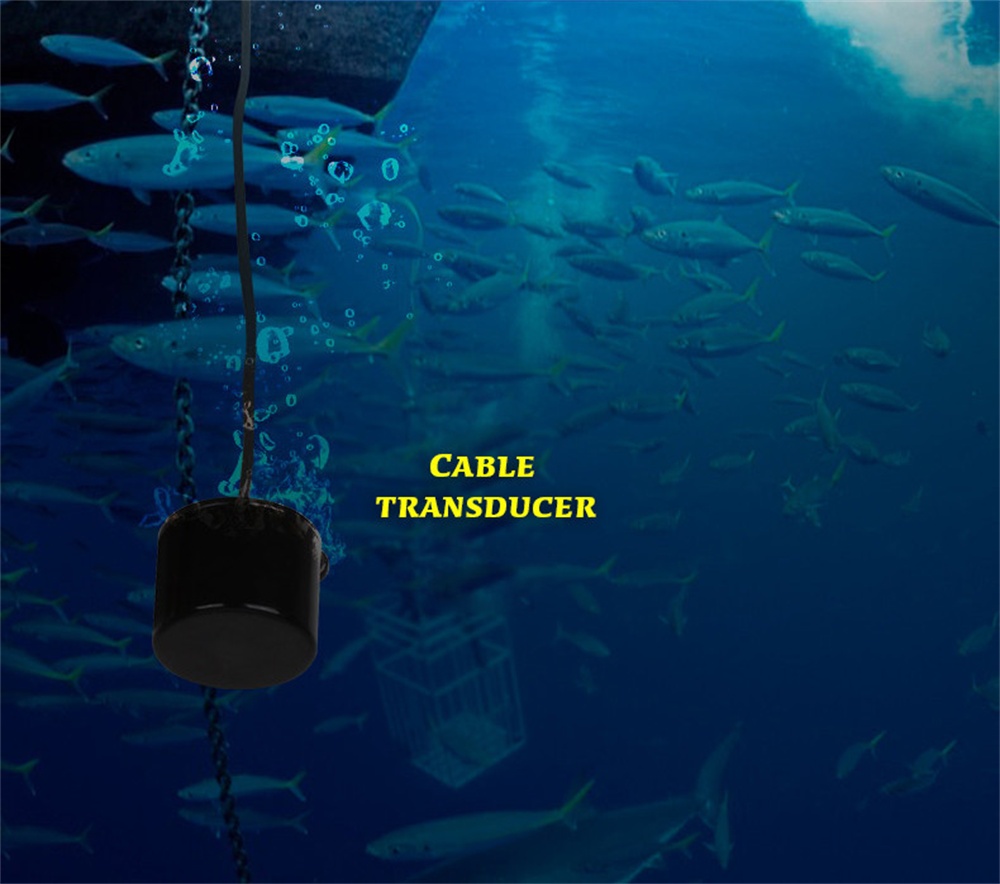 Lucky Sonar Transducer 328 Voeten 100 M Waterdiepte Vis Sonar FF1108-1/FF818/FF718/FF718Li/FF1108C /FF718LiC Kabel Transducer Sonar