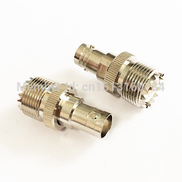 1 pc UHF femelle Jack à BNC femelle Jack RF coaxial adaptateur convertisseur droit nickelé