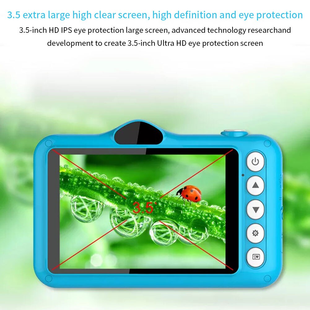 Kind Camera Digitale Camera 3.5 Inch Leuke Cartoon Camera Speelgoed Kinderen 12MP 1080P Foto Video Camera Voor kids