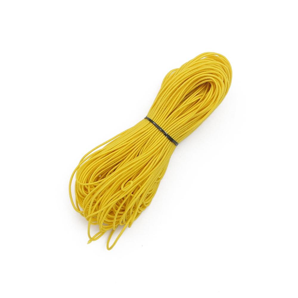 25meter 1mm Bunte Friesen Elastische Stretch Cord Perlen Gewinde String Gurt Seil Für Diy Armband Schmuck Machen Zubehör: Yellow