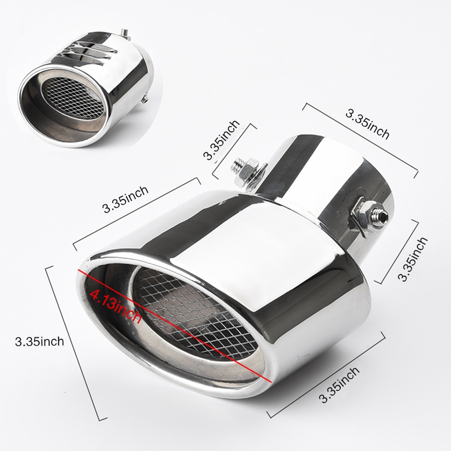 Para HAVAL F7 F7X tubo de escape silenciador de la punta de escape de la punta de la gota: silver