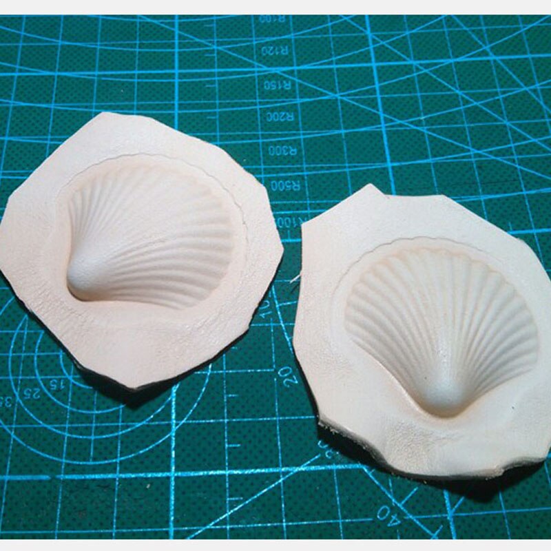 DIY leather craft scallop shell shape modeling plastic fixed mould 1set/lot