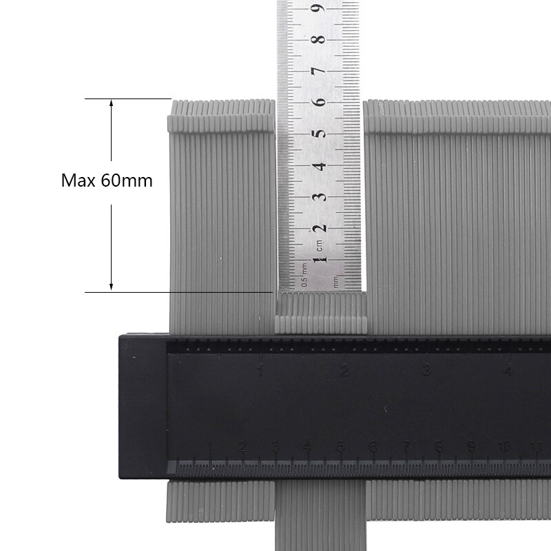10 tommer konturmåler med lås udvide 133mm abs skabelon profil kant hjørne form duplikator måleværktøj