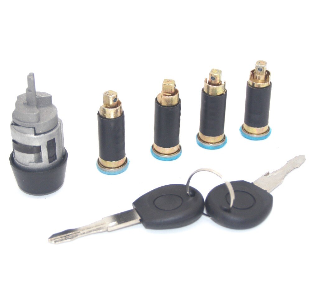 IGNITION SWITCH DOOR LOCK BARREL SET FOR VW TRANSPORTER CARAVELLE T4 1990-2003 BRAND