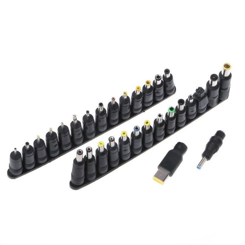 30pcs / set universal male jack connector for dc plugs ac computer power adapter laptop notebook cable connectors