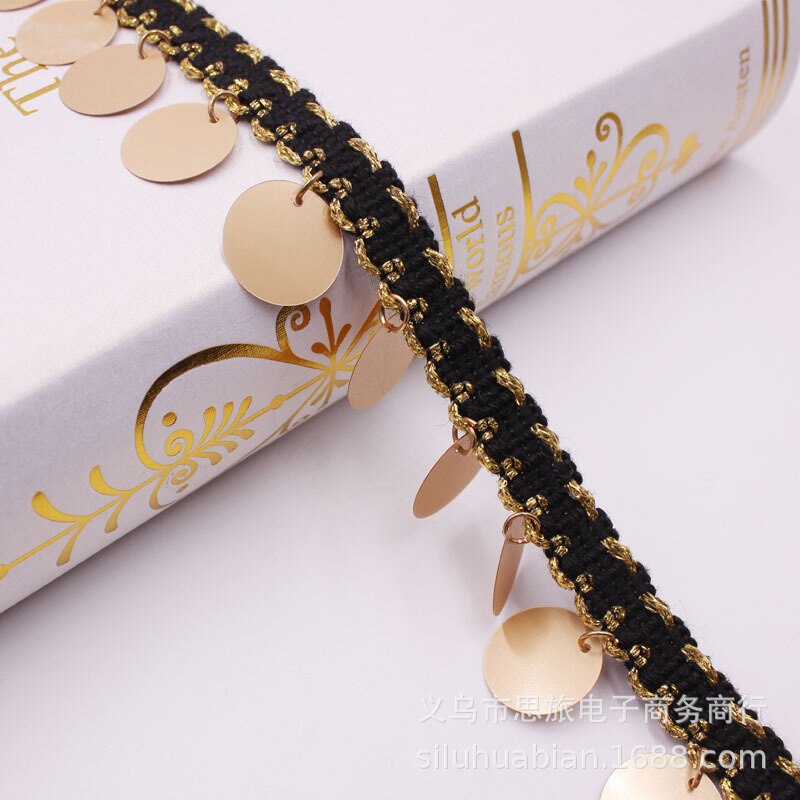 Etnische Polyester Lace Trim Met Koperen Decoratie... – Vicedeal