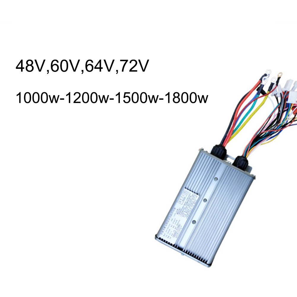 E-Bike Brushless Hub Motor Controller 1200W 48V 60V 72V 50A 18mos For Electric Bicycle Kick Scooter Metal Controllers Parts