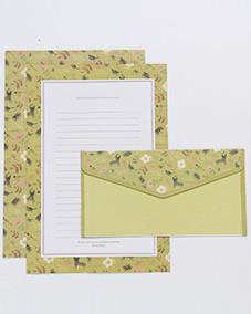 1 ensemble 3 enveloppes + 6 lettres fleur Animal lettre bloc-notes papier à écrire lettre enveloppes ensemble papeterie bureau fournitures scolaires: 6