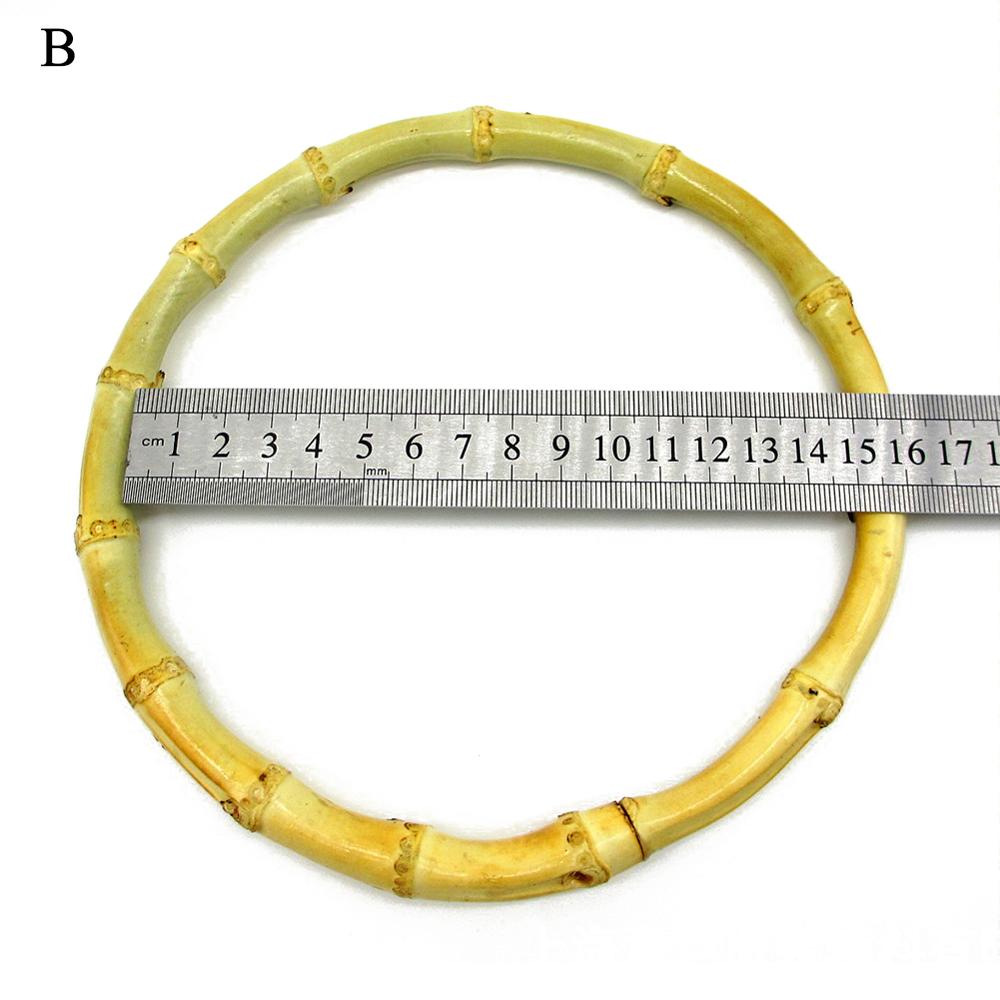 1 pc D a Forma di Manico Di Bambù Per Fatti A Mano FAI DA TE Borsa del Tote Della Borsa Fare il Sacchetto Telaio Gancio Accessori di Alta Qualità del Commercio All'ingrosso: Luce Verde