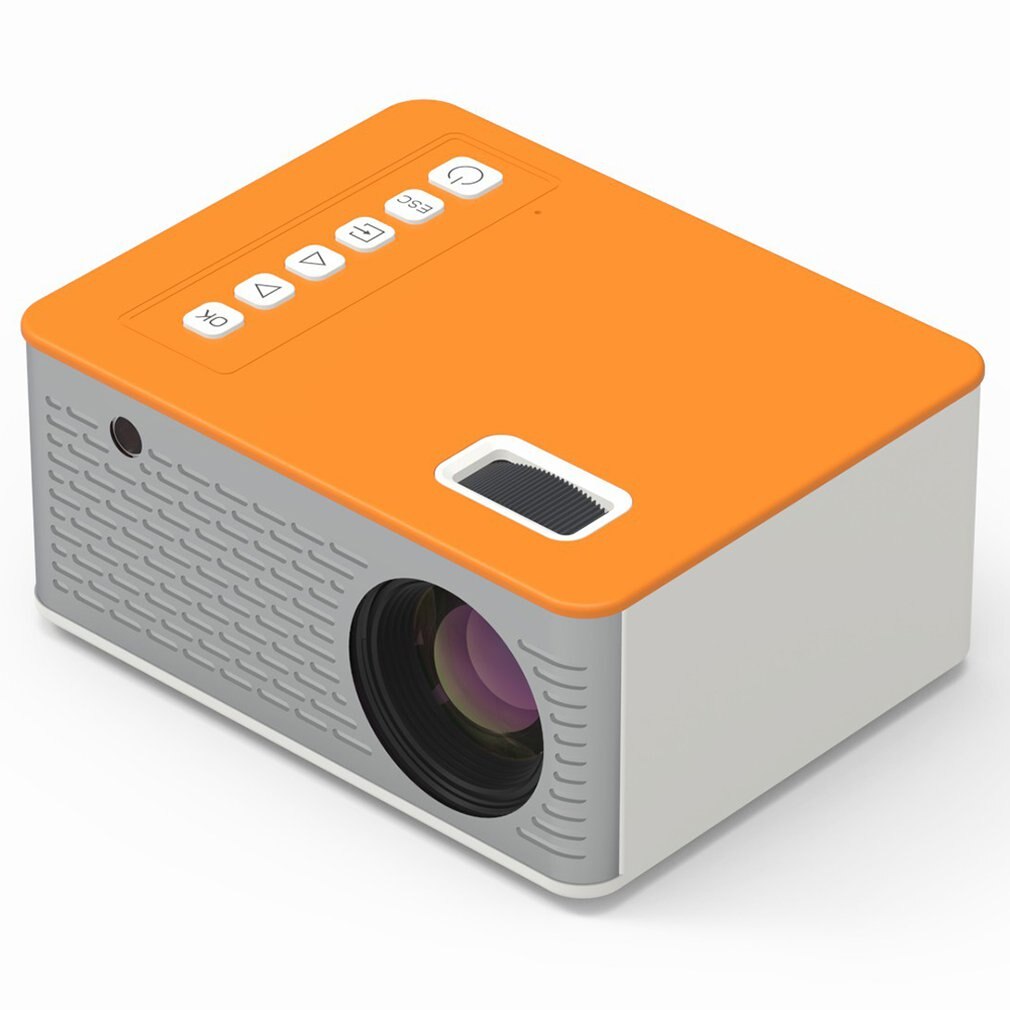 Uc28d mini projektor led bärbar hem usb mobiltelefon 10 ansi 480*272 tf kort av  ir 5v 2a u disk dvd tv box 3.5mm av