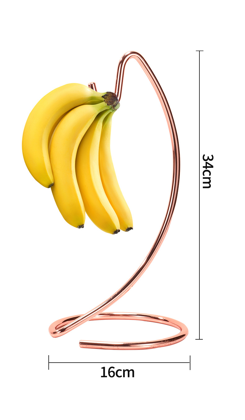 Stainless Steel Banana Hanger Stand With Stainless Steel Hook Keep Bananas Fresh