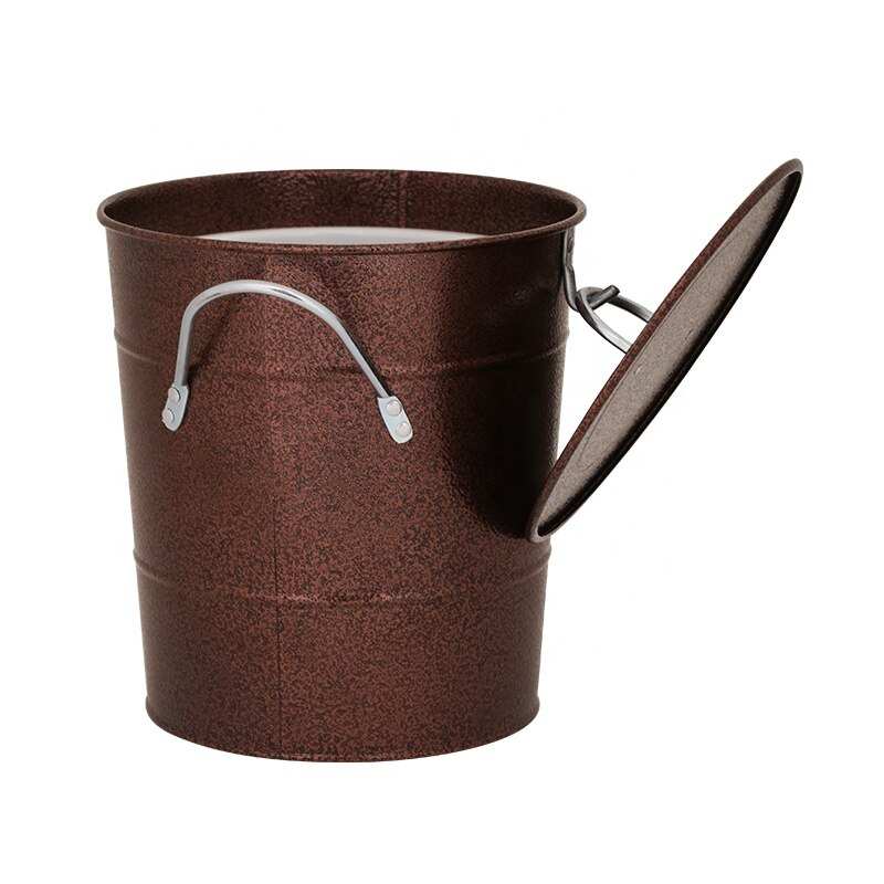 Premium roestvrij staal verf 3.3L grote ijs emmers met cover