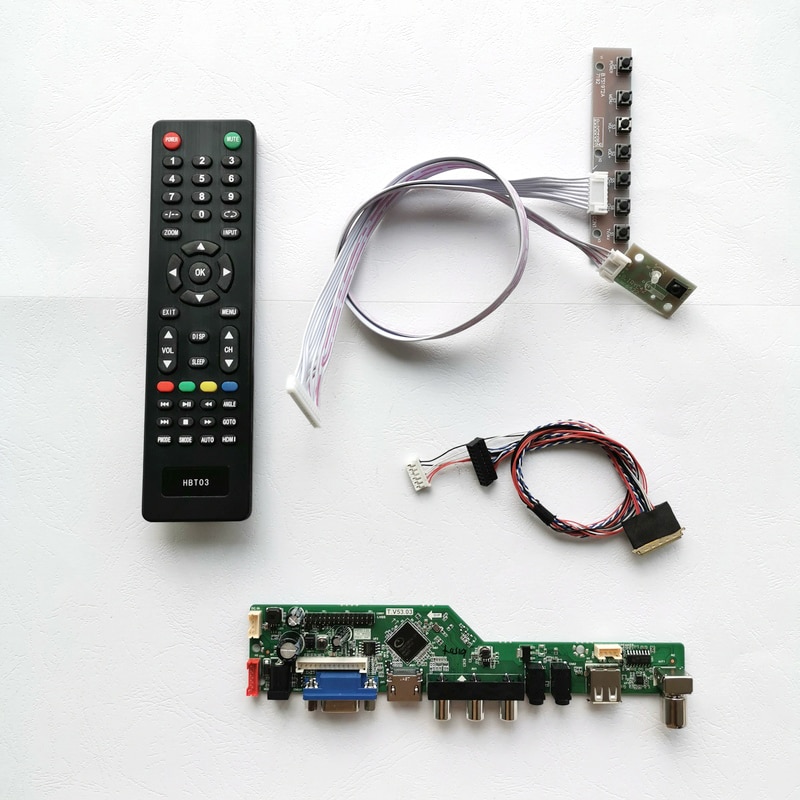 pass til hsd 101 pww 1/m101 nww 4/m101 nwwb 40- pin lvds vga+hdmi+usb+rf+fjernkontroll 1280*800 wled laptop panel 10.1 " skjermkontrollkortsett