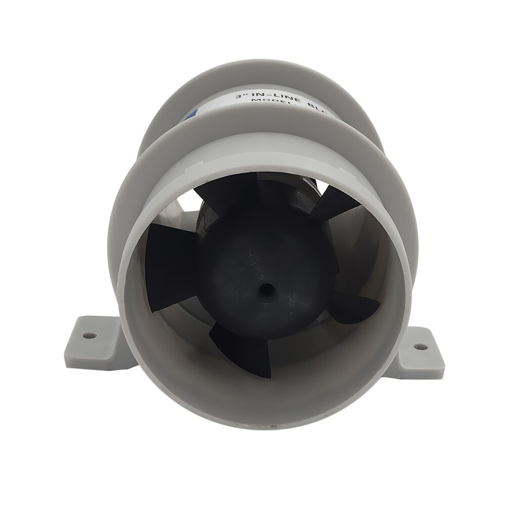 Ventilateur de Ventilation marin 12V | Moteur de cale pour bateau, ventilateur en ligne de 3 ", ABS résistant à la Corrosion pour têtes de moteur de Bilges