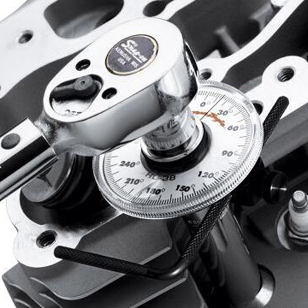 Auto garage reparation håndværktøjsnøgle måling automotive meter værktøj justerbar 1/2 tommer drejningsmoment vinkelmåler