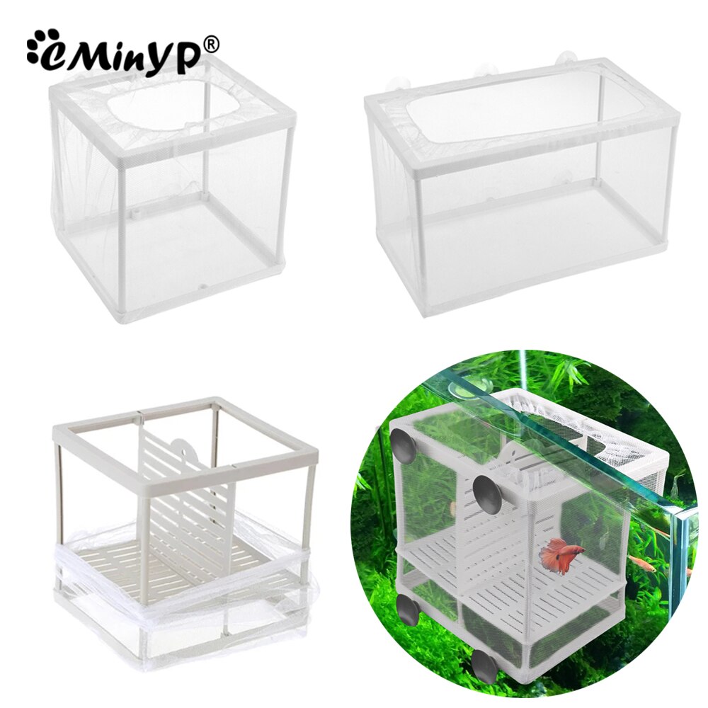 3 Soorten Acryl Clear Visteelt Isolatie Box Betta Vis Aquarium Fokker Aquarium Uitkomen Incubator Vis Huis Thuis