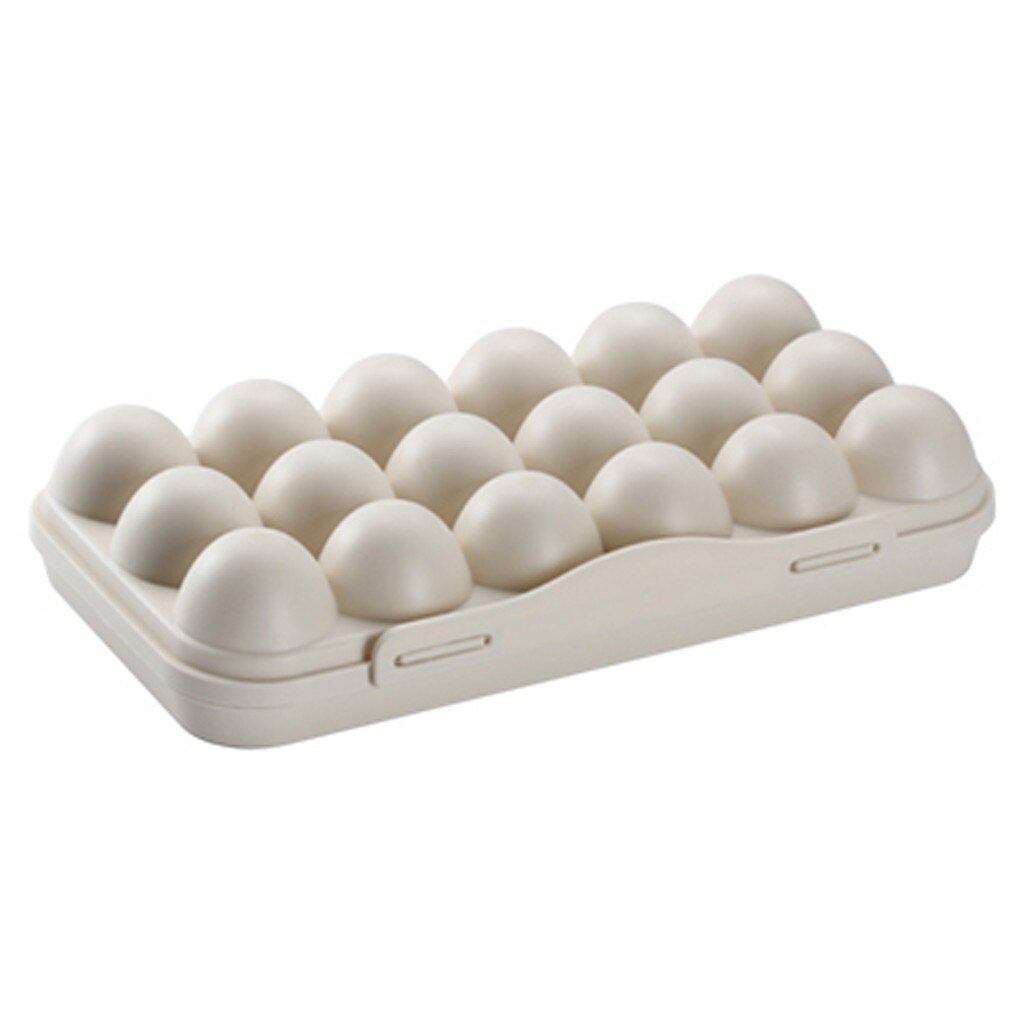 Porte-oeuf | Boîte de rangement d'œufs, bac à légumes de réfrigérateur, conteneur de rangement de cuisine domestique, organisateur de stockage d'œufs alimentaires: Khaki 