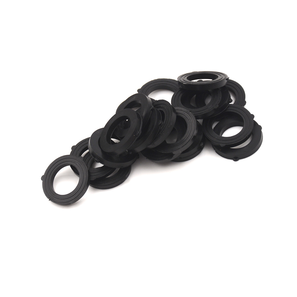 20 stk. kraftig hageslange i gummi med 3/4 " utvendig o-ringpakning, flate deler