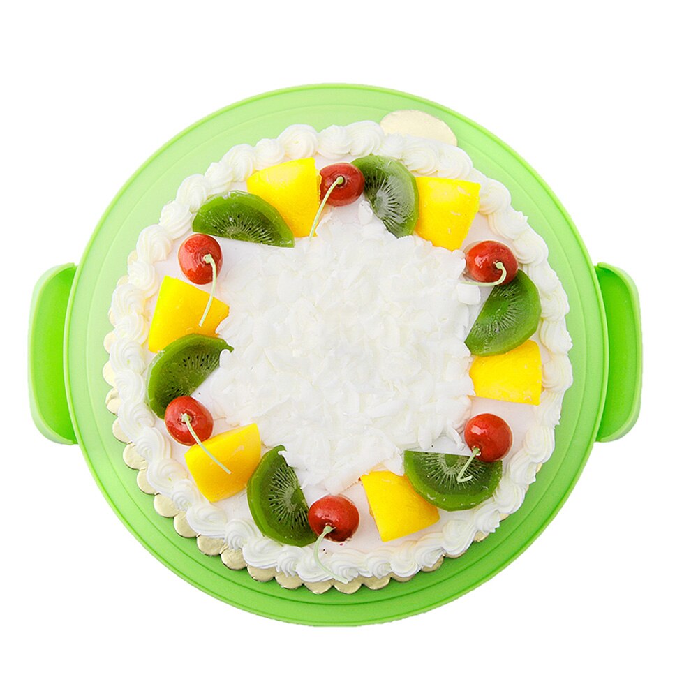 Behogar 30 cm Runde Kuchen Kasten Container mit Deckel Sicherer Verschluss für Erhaltung Transport Gebäck Menge 1 Zufällige Farbe