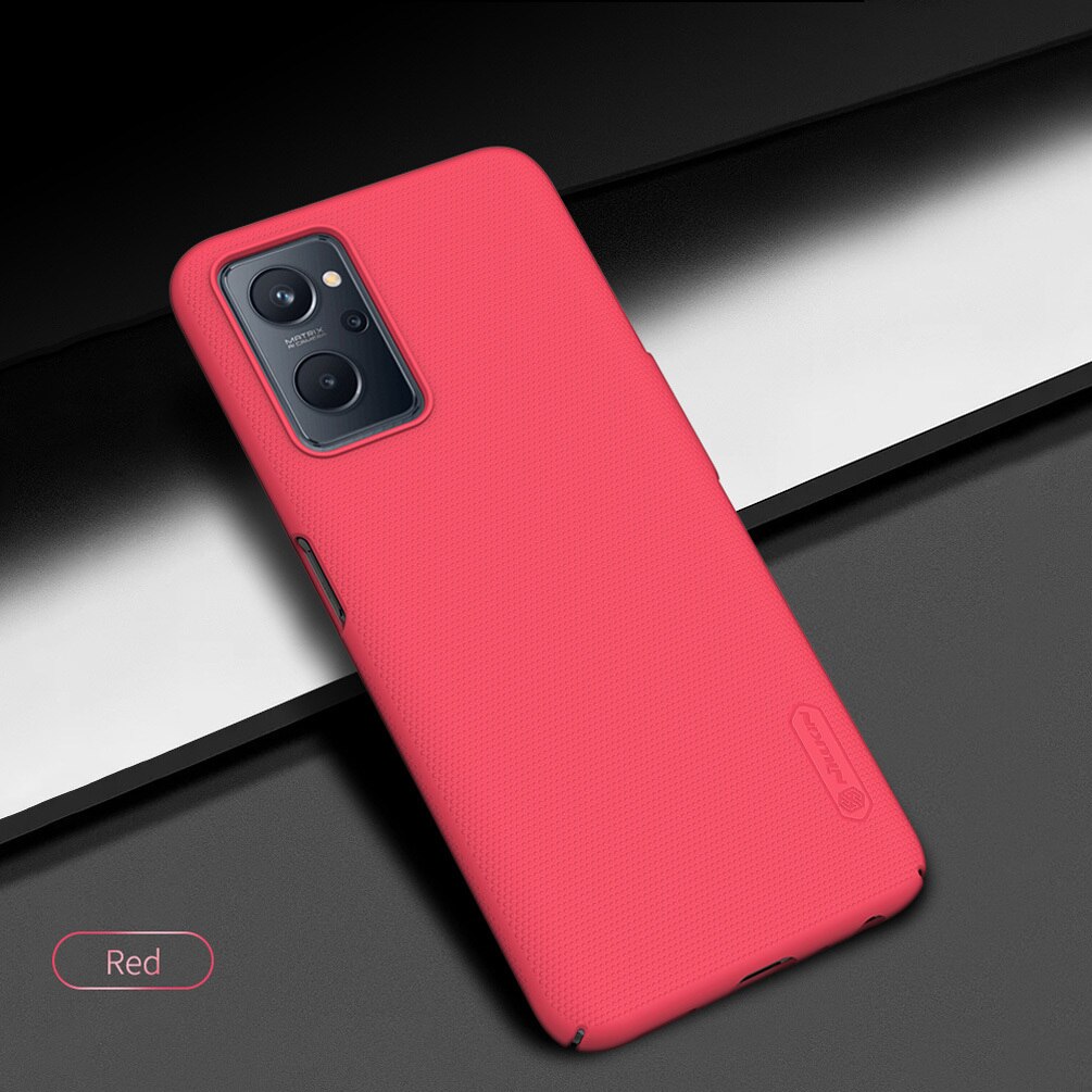 Per OPPO Realme 9i 9 Pro custodia NILLKIN Super Frosted Shield Cover posteriore rigida per PC anti-impronta digitale per Realme 9 Pro+ Plus Cover: For Realme 9Pro Plus / Red