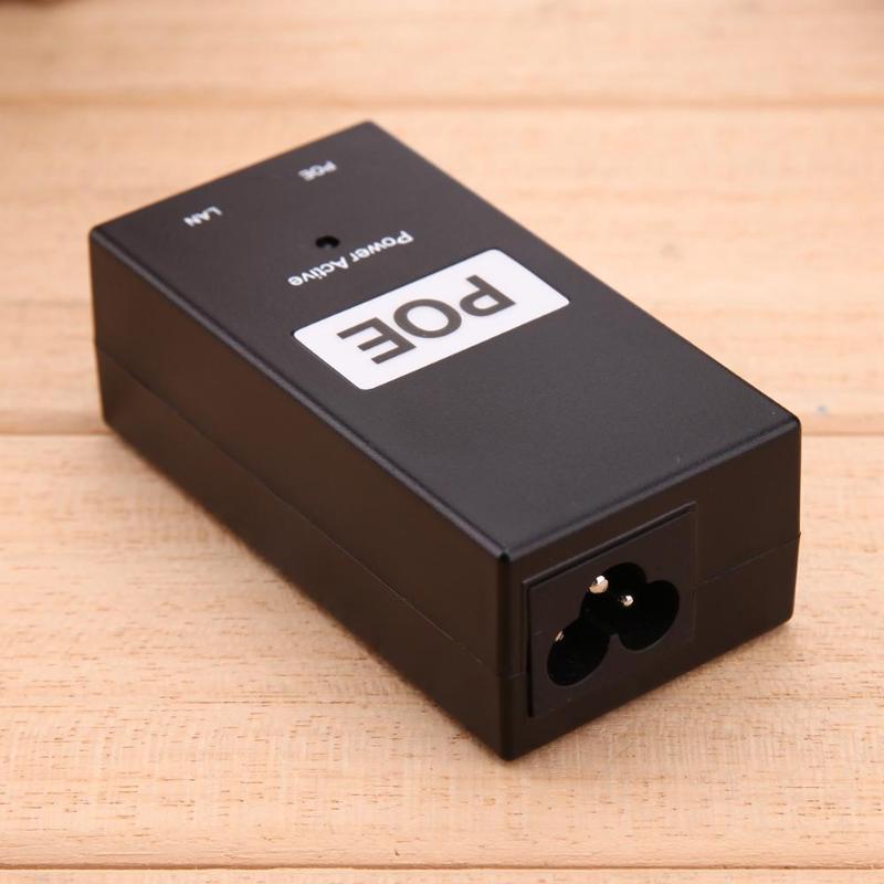 24V 0.5A 24W Desktop POE Power Injector Ethernet Adapter Standard PD port POE Power Supply for Surveillance CCTV IP Camera