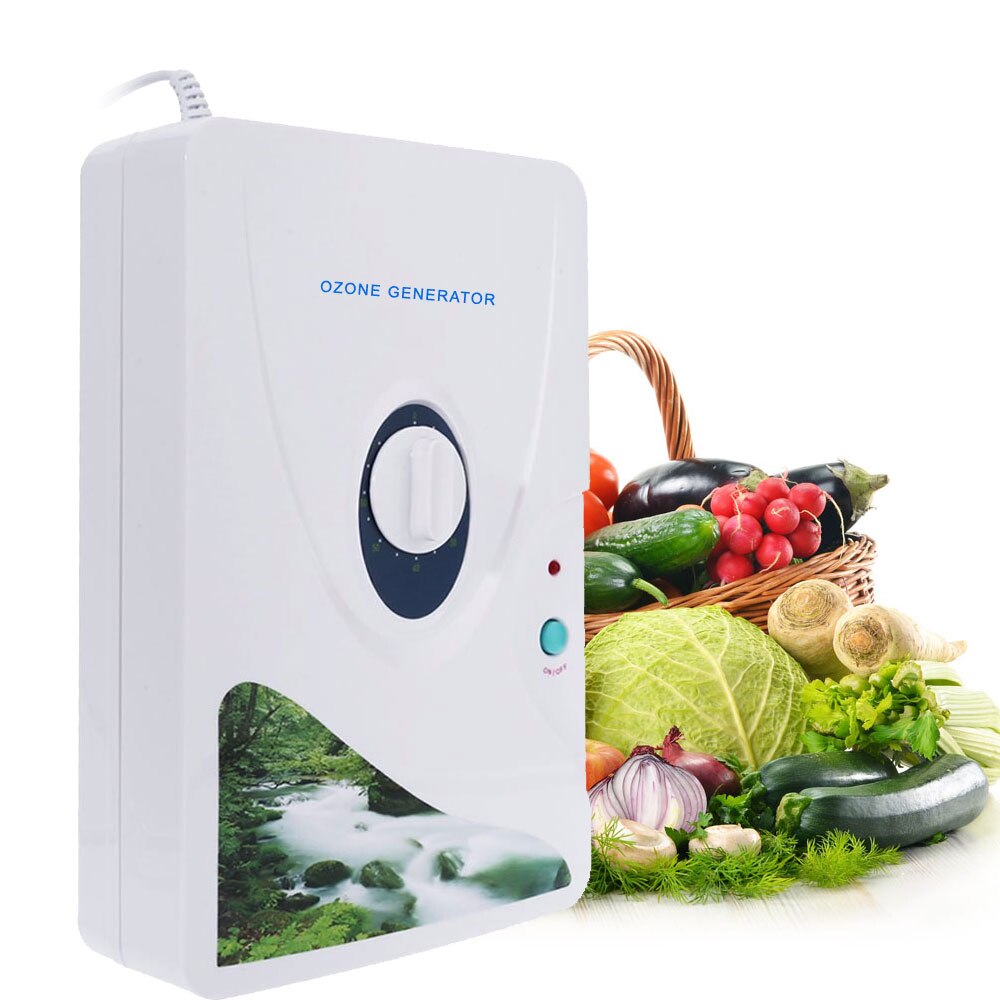 600mg/h Ozone Generator Ozonator O3 Timer Air Purifiers Purify Oil Vegetable Meat Air Water Portable Oxygen Concentrator