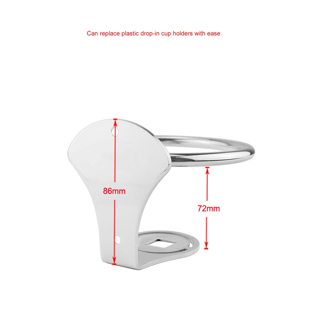 SILVER DRINK HOLDERS MARINE BOAT CARAVAN CAR CUP GLASS HOLDER MOUNT