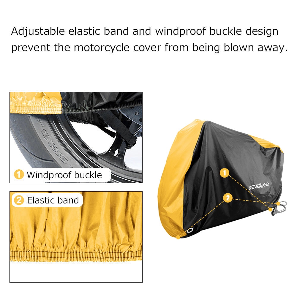 Neverland M 200cm Waterproof 190T Covers Dirt Bike Motorcycle Motors Dust Rain Snow UV Protector Cover Indoor Outdoor D35
