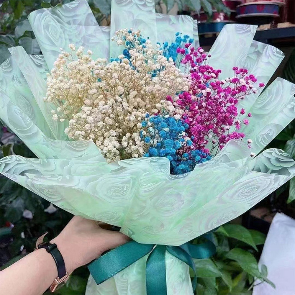 20 stuks bloem inpakpapier gouden rand roos Koreaanse stijl half transparant geschenkverpakking bloemist boeket inpakmateriaal
