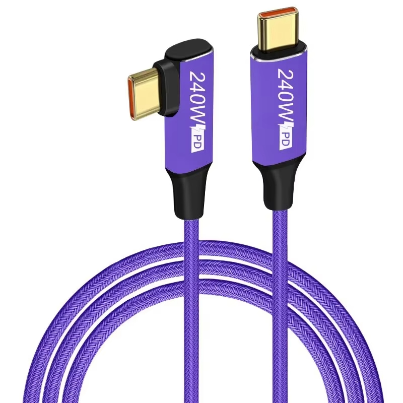 5A 240W Data Cable USB-C to Type-C Suitable for Huawei Laptop Xiaomi QC3.0 Laptop PD Dual Head Type-C240w PD Charging Cable