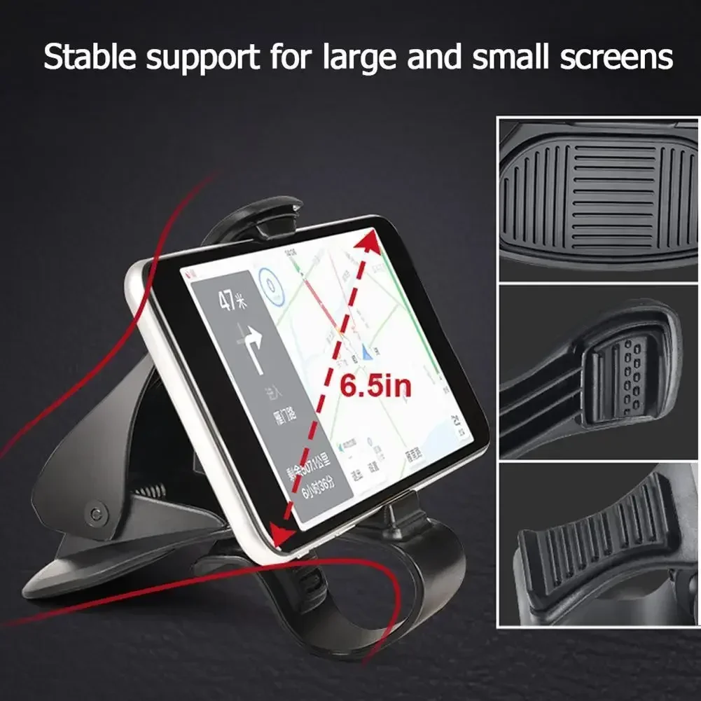 Support de tableau de bord de voiture Support de voiture Support universel réglable 6.5 pouces téléphone portable/PDA/MP4 appareil Support de Navigation de voiture
