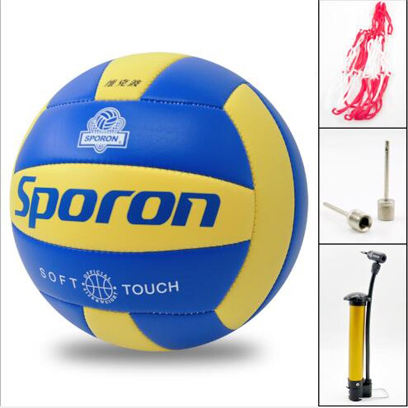 Bola de voleibol suave de PVC de una pieza, Balón de competición de entrenamiento , balonmano de playa estándar internacional, interior y exterior