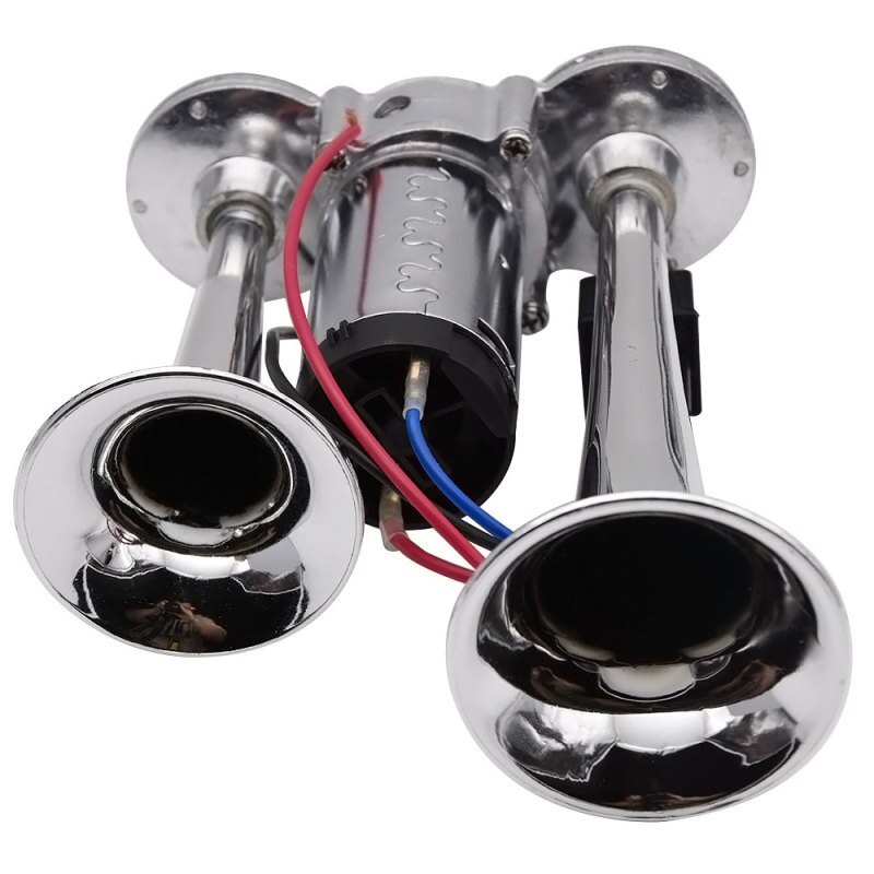 Klaxon de voiture en Tube métallique à Double Cornet, 12V, 178DB, très fort, clair, sans Vibration, klaxon d&#39;air, trompette pour bateau, véhicule de Train