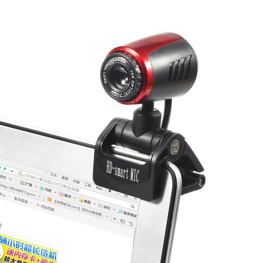 USB2.0 Adjustable Webcam Camera Web Cam With Mic Auto Focusing For Computer PC Laptop Desktop Computer Accessories